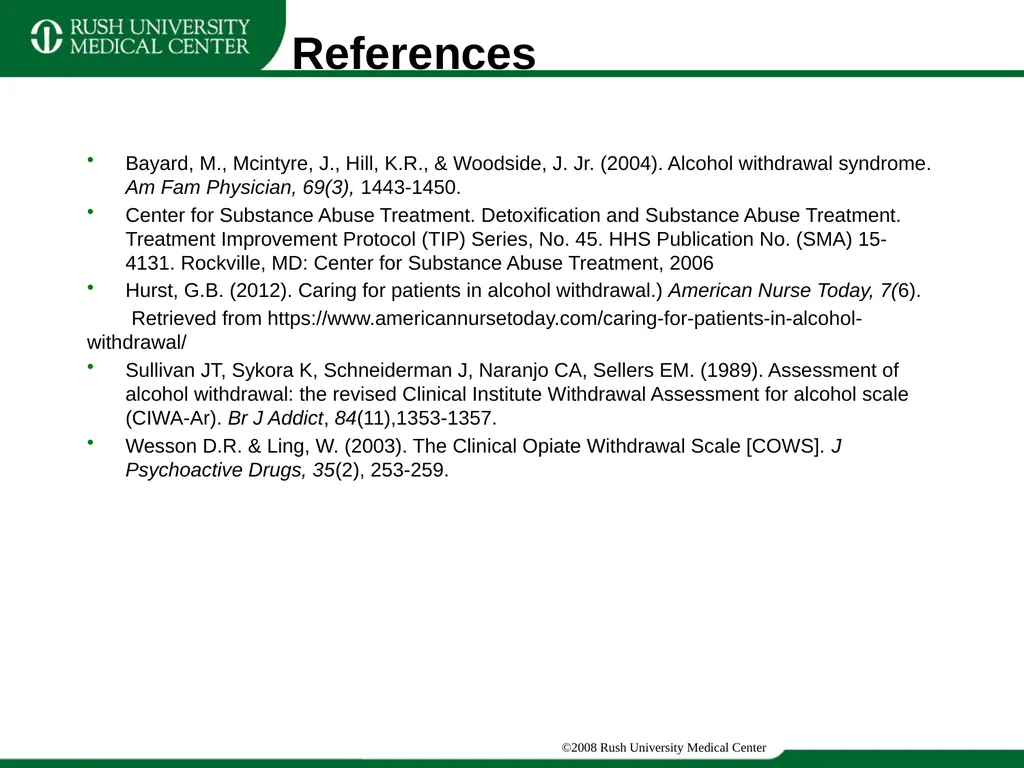 Update Training on CIWA and COWS Clinical - slide 17 of 17