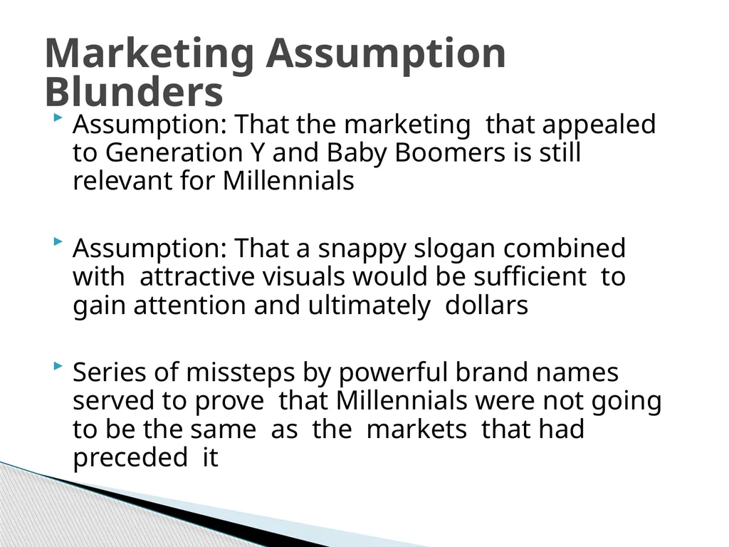 The Millennial Generation Developing Marketing - slide 12 of 40