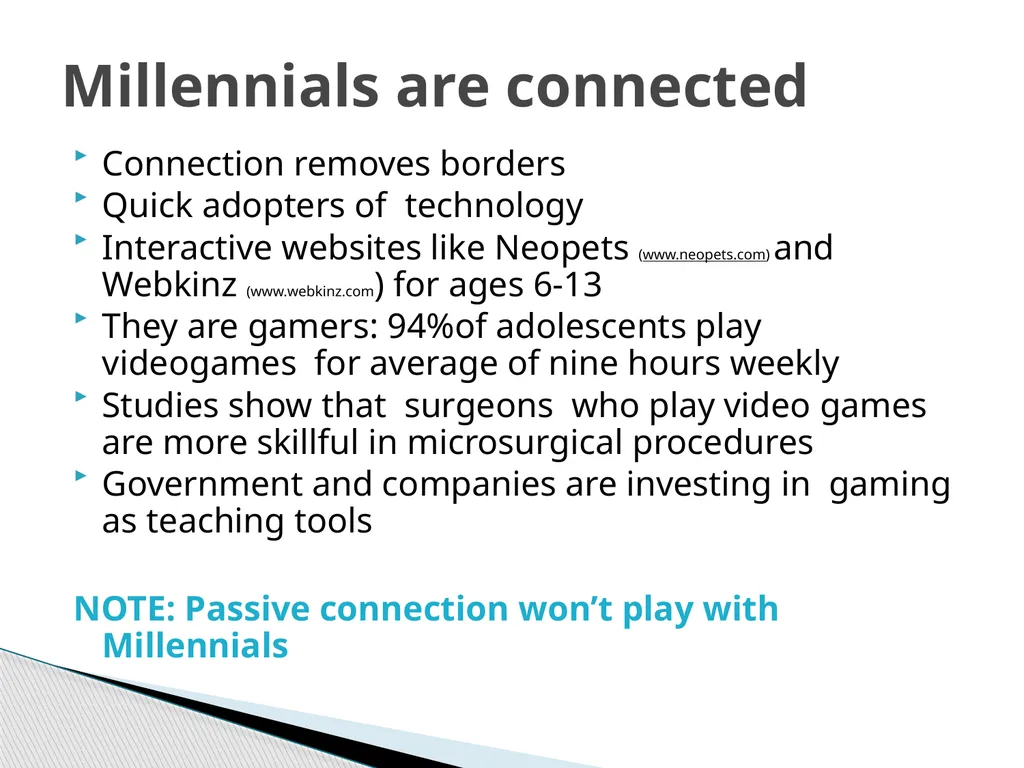 The Millennial Generation Developing Marketing - slide 27 of 40