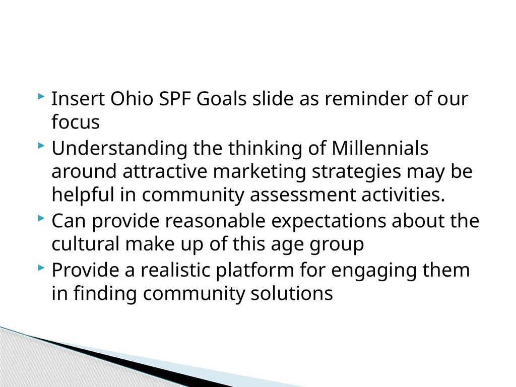 The Millennial Generation Developing Marketing - slide 2 of 40