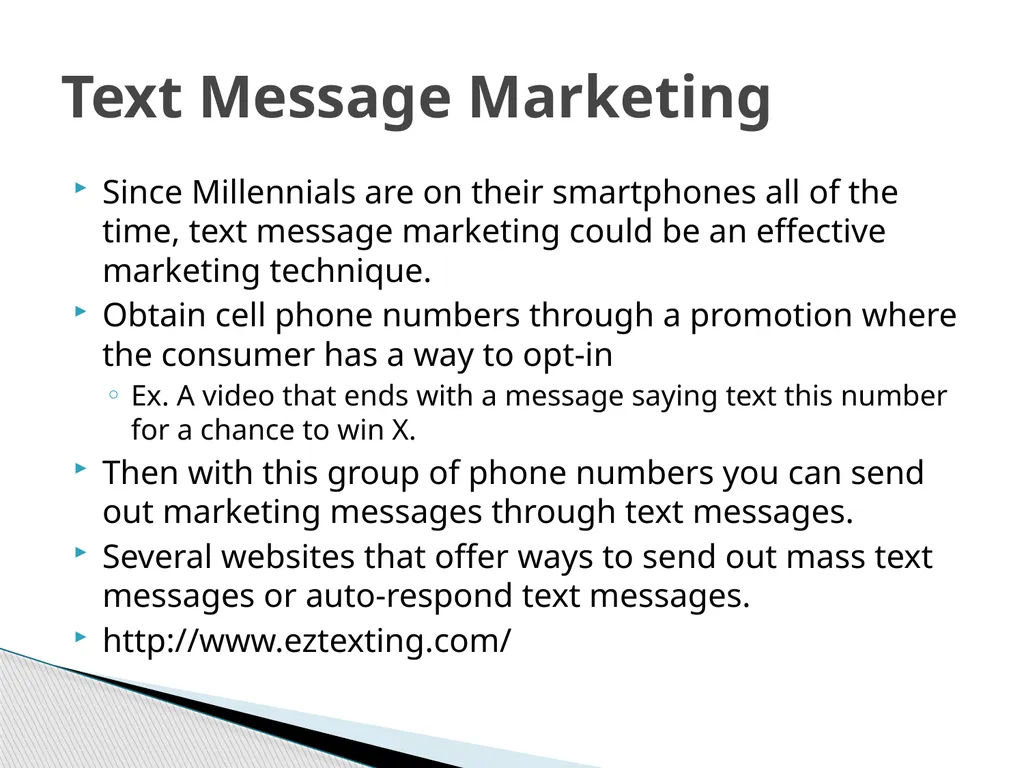 The Millennial Generation Developing Marketing - slide 40 of 40