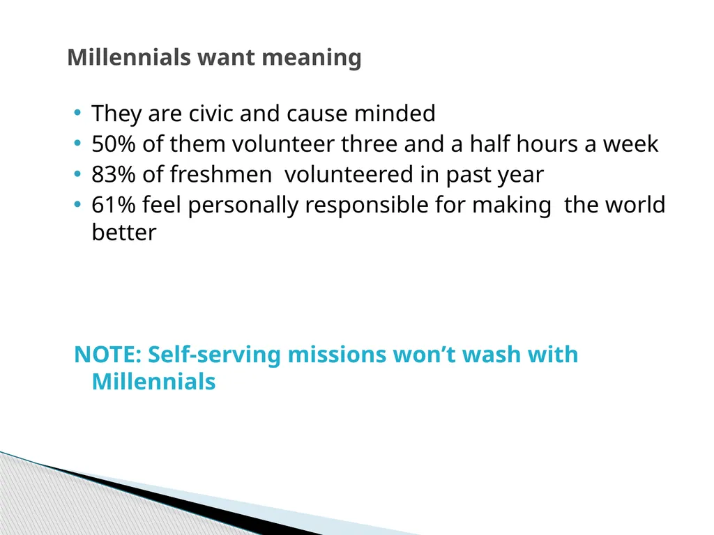 The Millennial Generation Developing Marketing - slide 25 of 40
