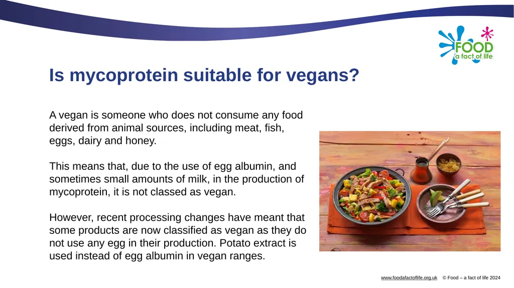 Mycoprotein Mycoprotein Mycoprotein is a form of - slide 6 of 9