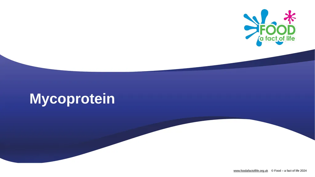 Mycoprotein Mycoprotein Mycoprotein is a form of - slide 1 of 9