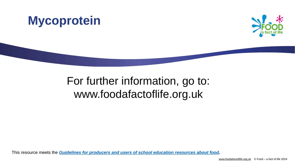 Mycoprotein Mycoprotein Mycoprotein is a form of - slide 9 of 9