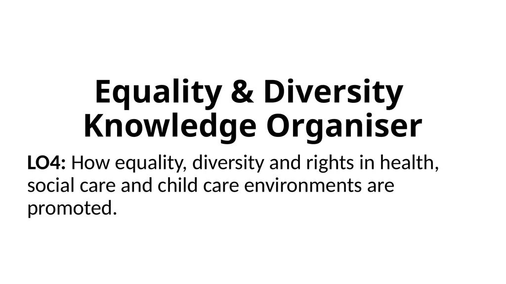 Health & Social Care Knowledge Organisers Unit 2: - slide 19 of 22