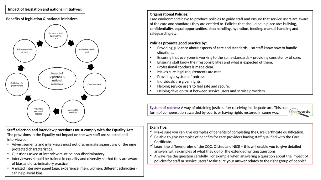 Health & Social Care Knowledge Organisers Unit 2: - slide 18 of 22