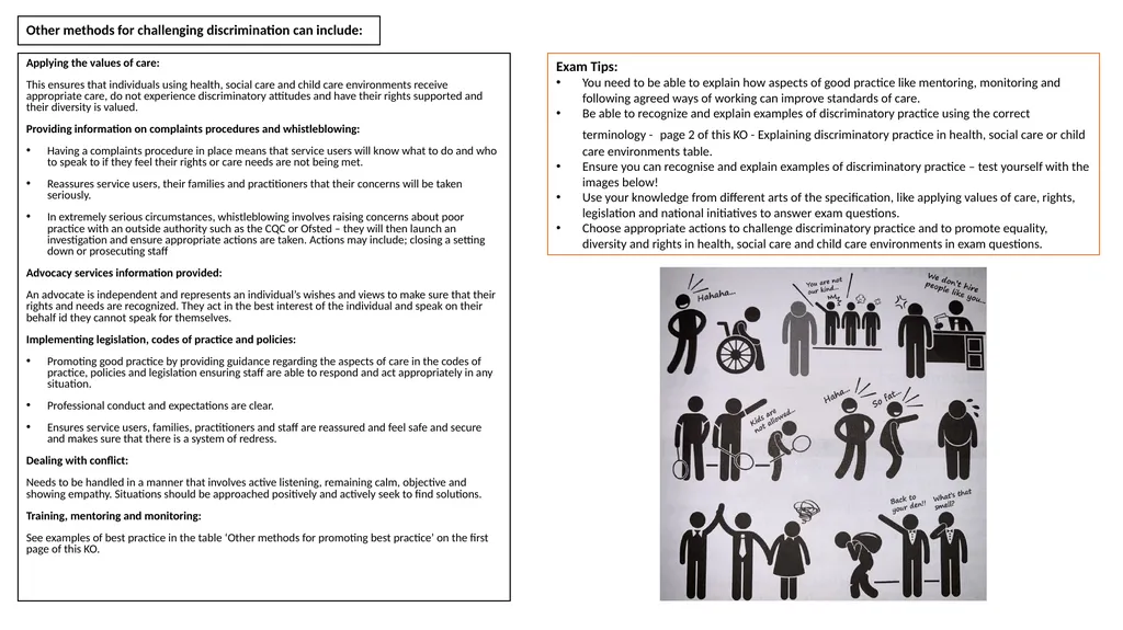 Health & Social Care Knowledge Organisers Unit 2: - slide 22 of 22