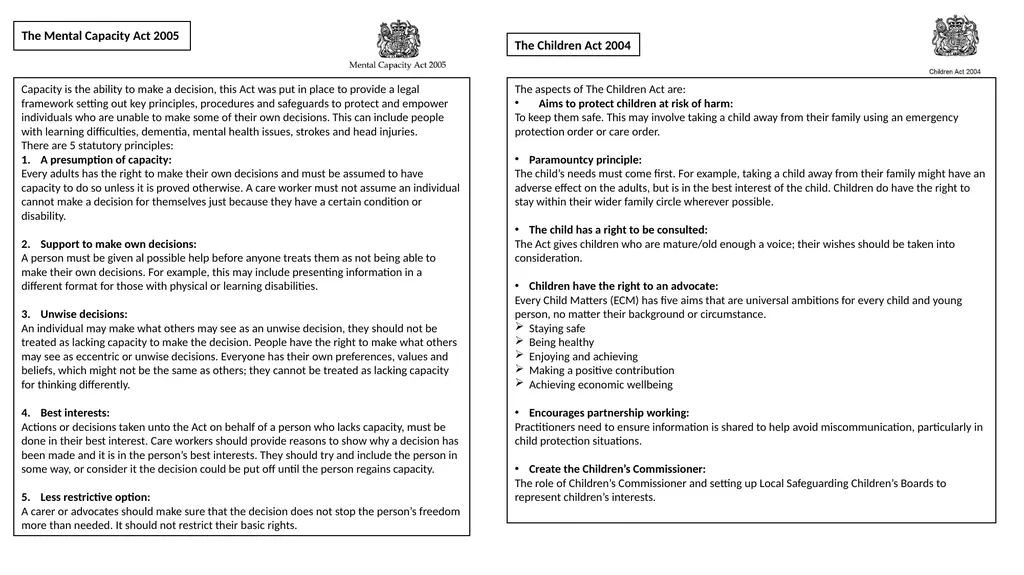 Health & Social Care Knowledge Organisers Unit 2: - slide 13 of 22