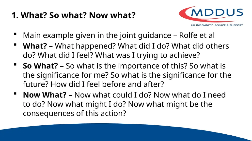 Supporting Doctors in Difficulty Dr Susan - slide 18 of 31