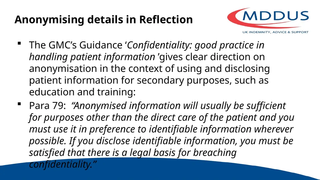 Supporting Doctors in Difficulty Dr Susan - slide 28 of 31