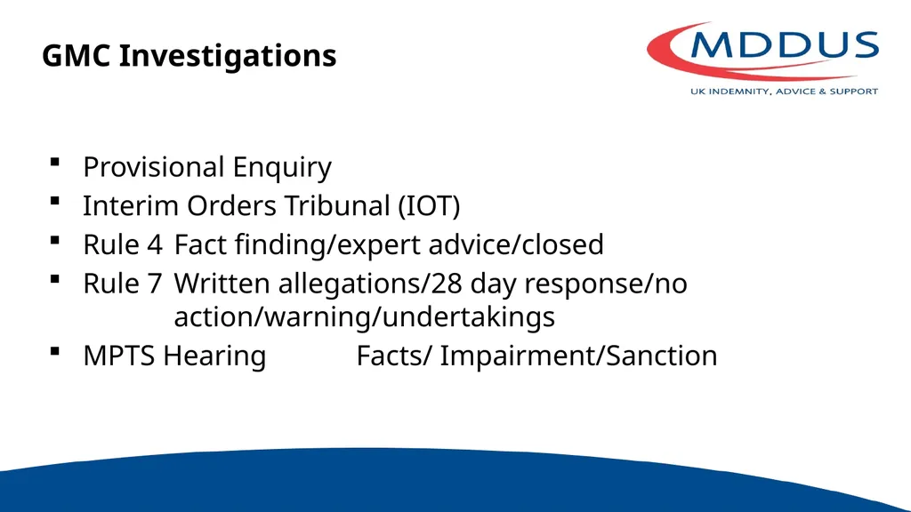 Supporting Doctors in Difficulty Dr Susan - slide 7 of 31