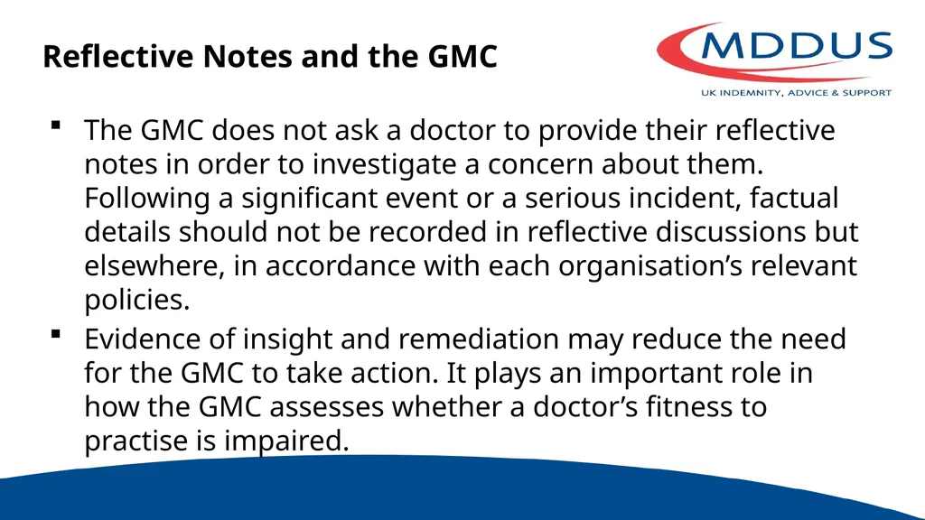 Supporting Doctors in Difficulty Dr Susan - slide 29 of 31