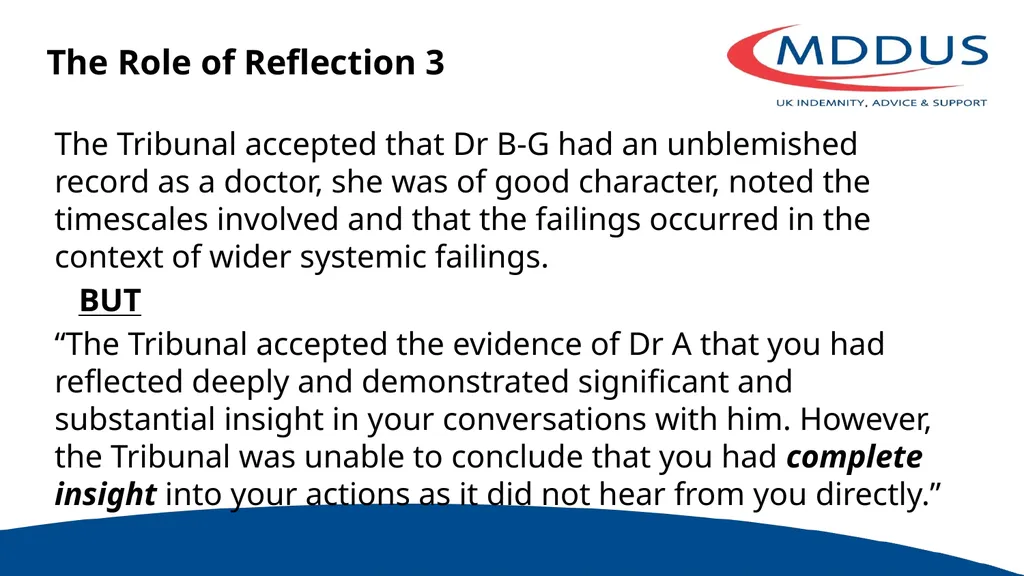 Supporting Doctors in Difficulty Dr Susan - slide 26 of 31