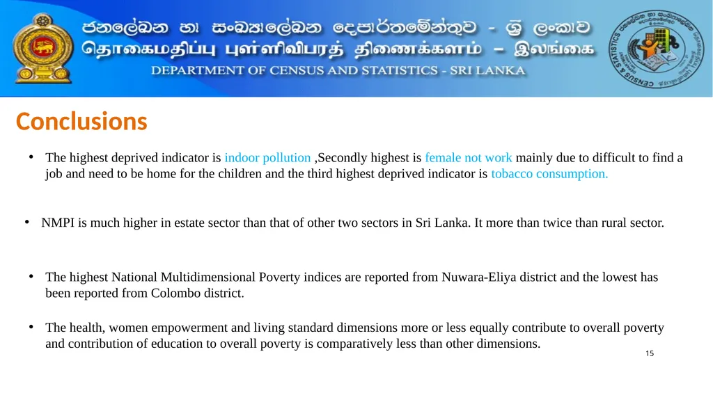 National Multidimensional Poverty Index (NMPI) 1 - slide 15 of 18
