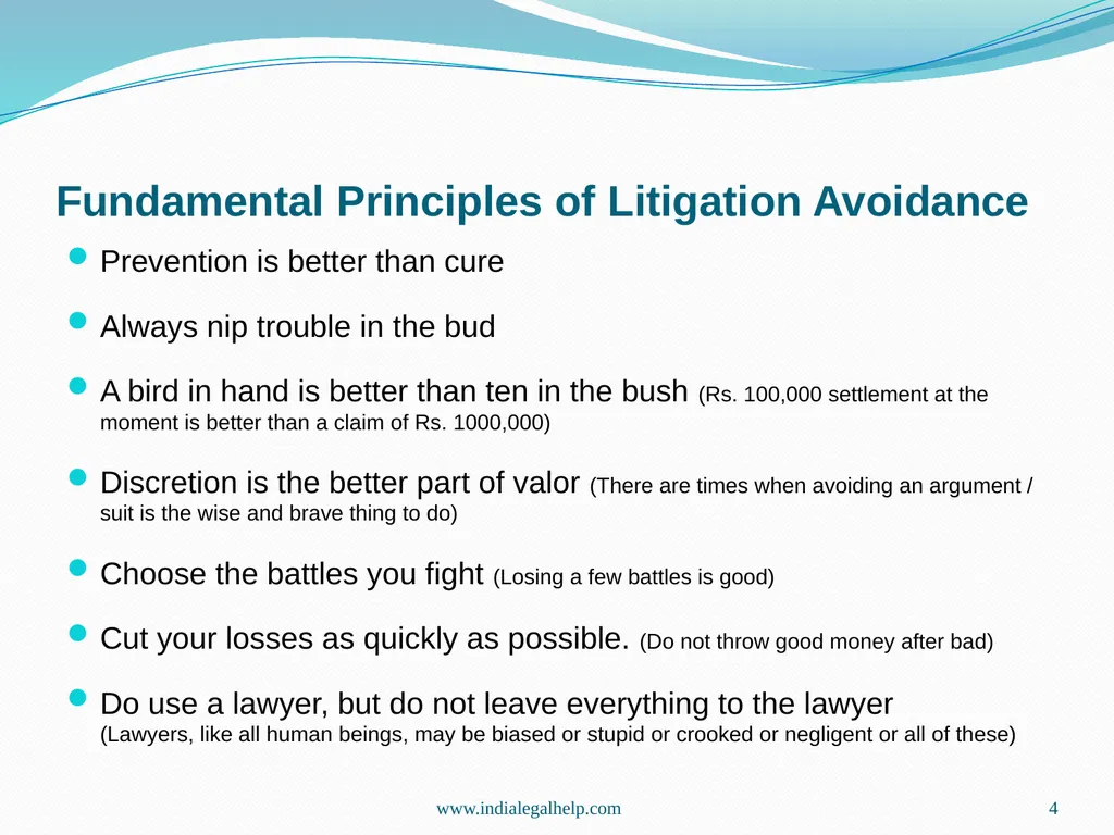 How to Avoid Litigation in Business Relationships - slide 4 of 17