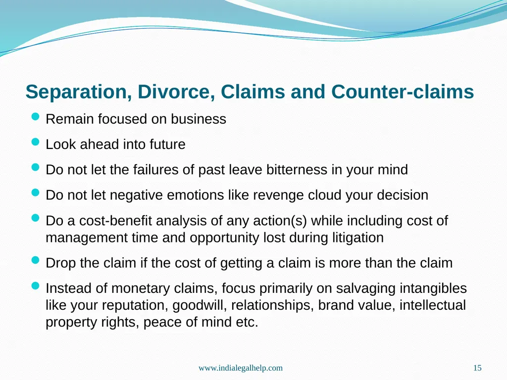 How to Avoid Litigation in Business Relationships - slide 15 of 17