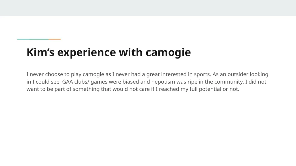 Camogie retention Loreto kilkenny Why do teens - slide 5 of 13