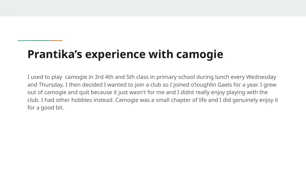 Camogie retention Loreto kilkenny Why do teens - slide 6 of 13