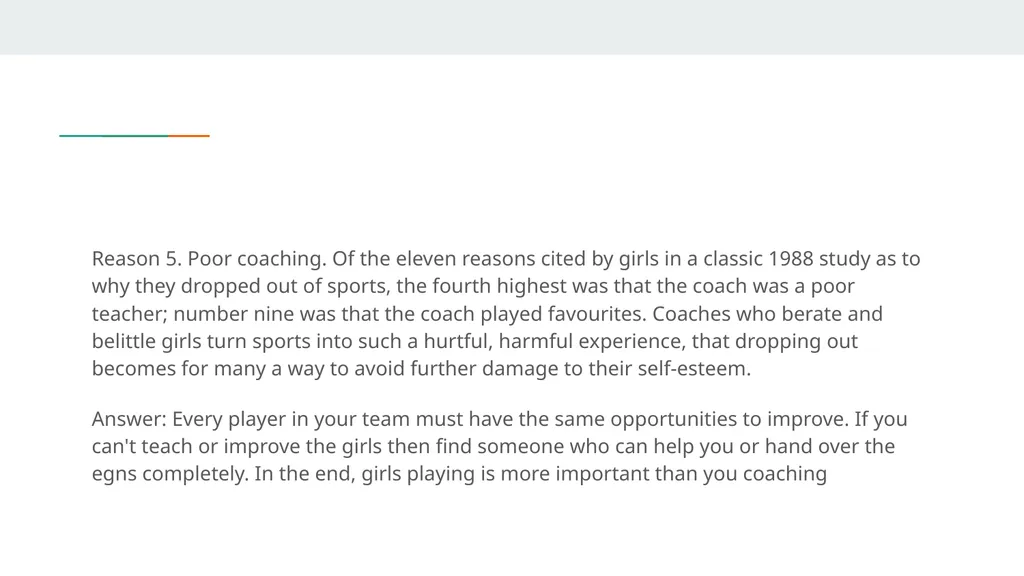 Camogie retention Loreto kilkenny Why do teens - slide 11 of 13