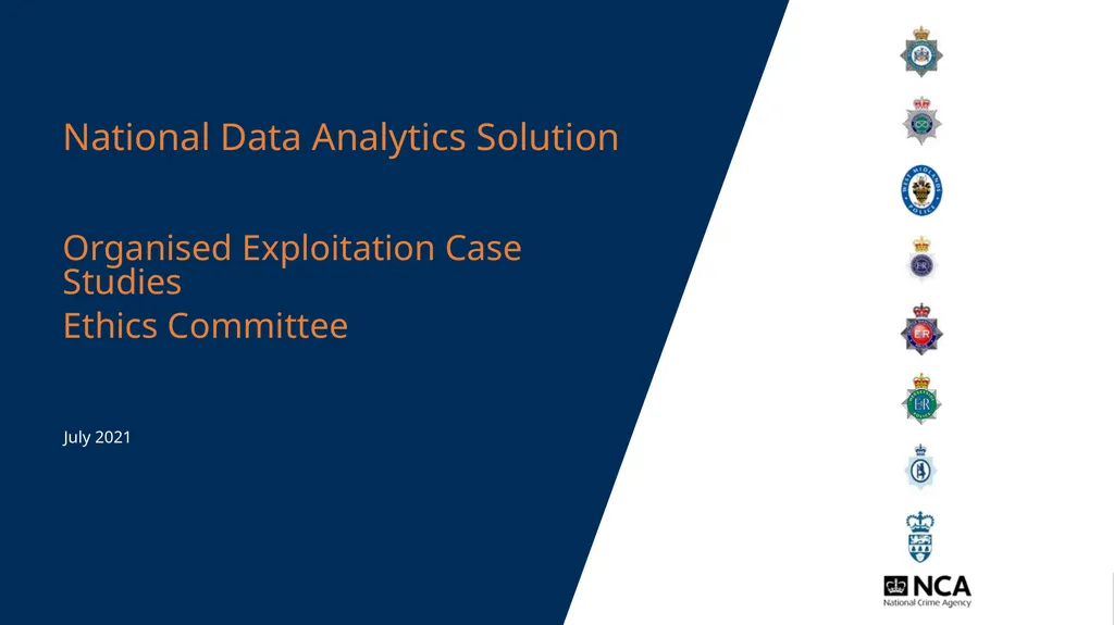 National Data Analytics Solution July 2021 - slide 1 of 24