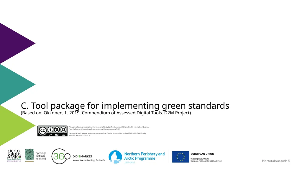 Green Standards Framework Lasse Okkonen, Karelia - slide 64 of 77
