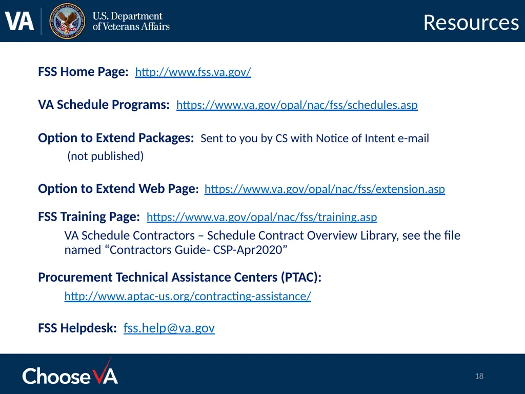 .Option to Extend Submission Best Practices FSS - slide 18 of 19