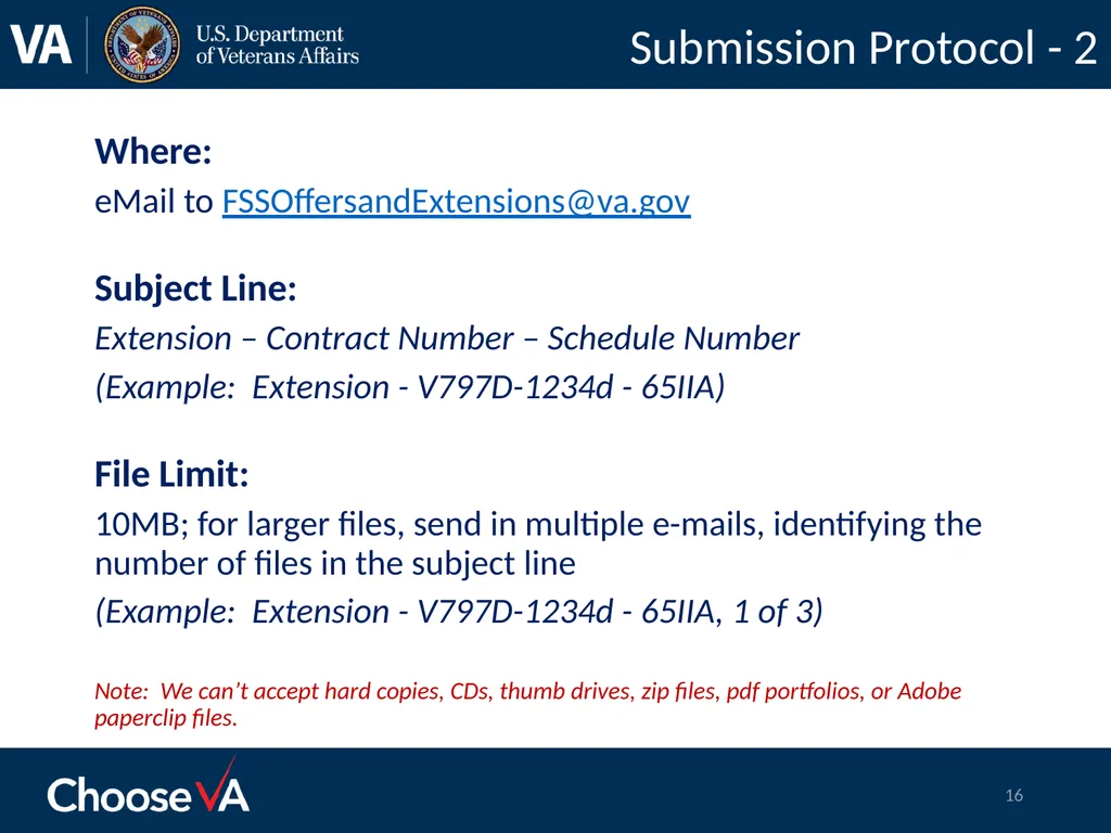 .Option to Extend Submission Best Practices FSS - slide 16 of 19