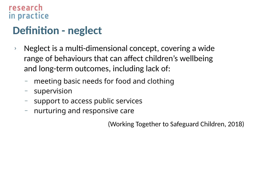 Neglect and poverty aware practice 1 Louise - slide 3 of 19
