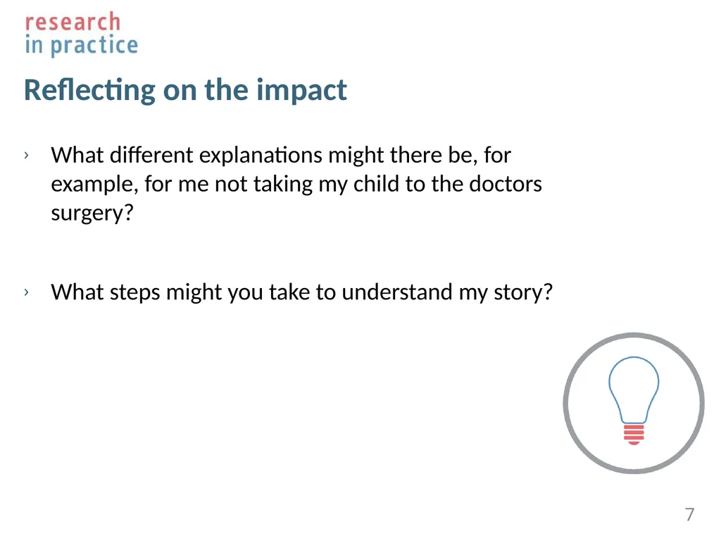 Neglect and poverty aware practice 1 Louise - slide 7 of 19