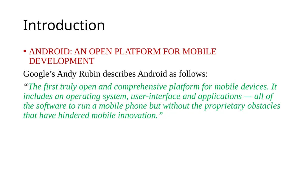 Mobile Computing Mobile Development Introduction - slide 3 of 22