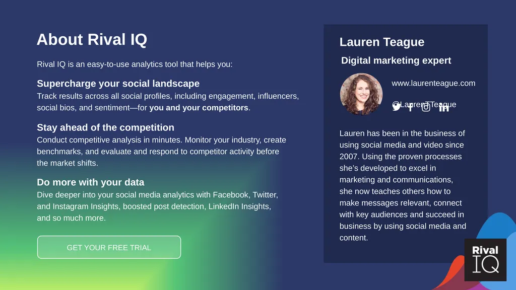 Social Media Competitive Audit Course with Lauren - slide 5 of 5