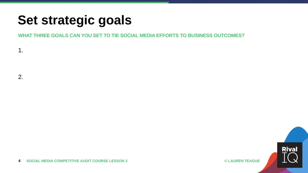Social Media Competitive Audit Course with Lauren - slide 4 of 5