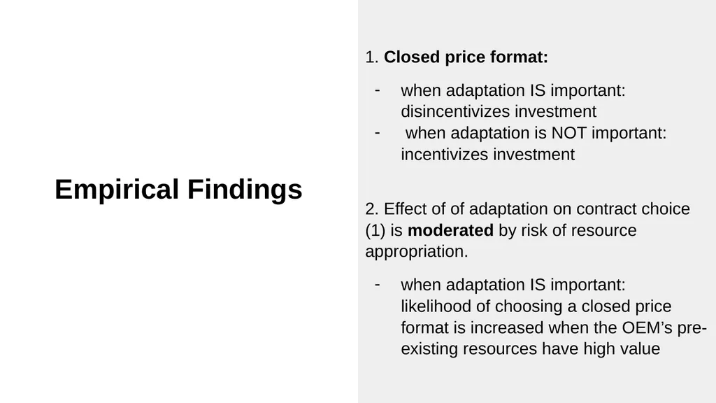 Contracting to (dis)incentivize? An integrative - slide 12 of 14