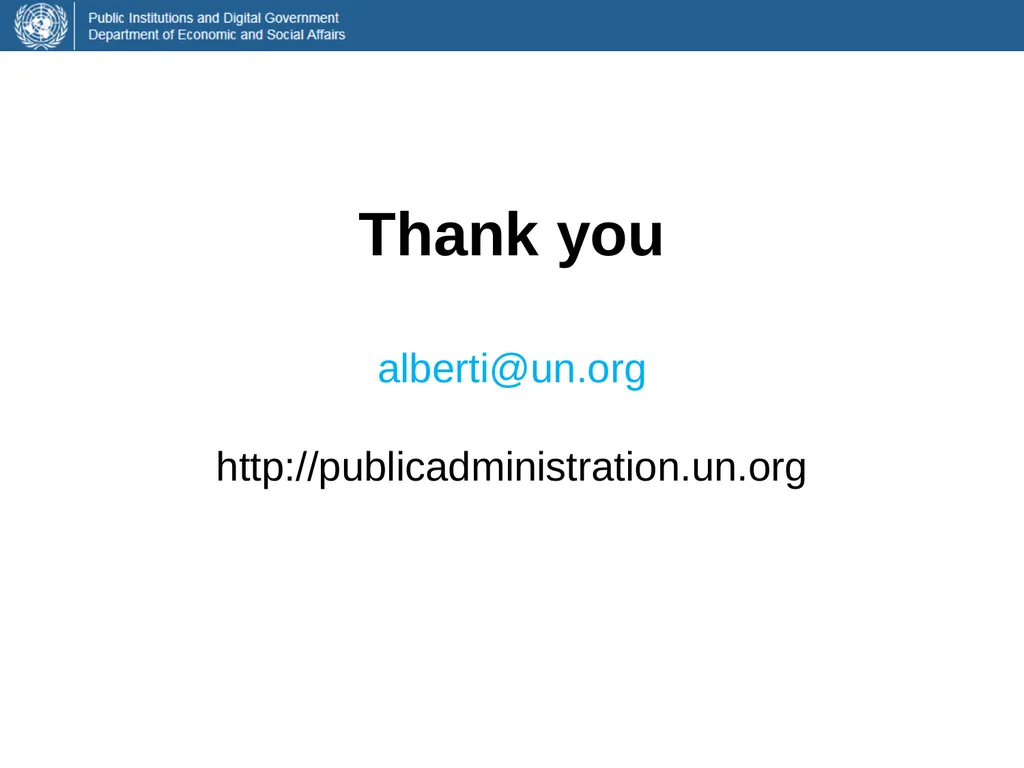Adriana Alberti Chief, Capacity Development Unit - slide 17 of 17