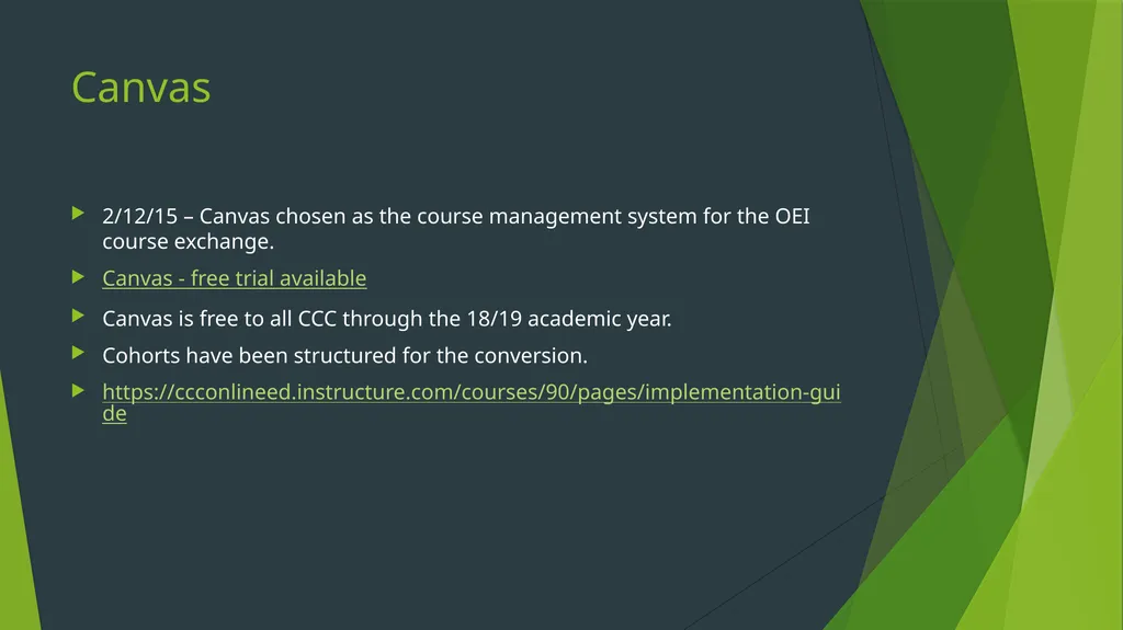 OEI – Online education initiative What are the - slide 6 of 9