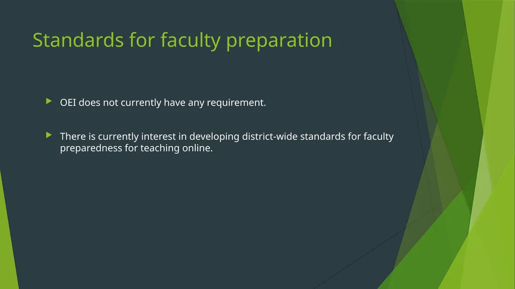 OEI – Online education initiative What are the - slide 8 of 9