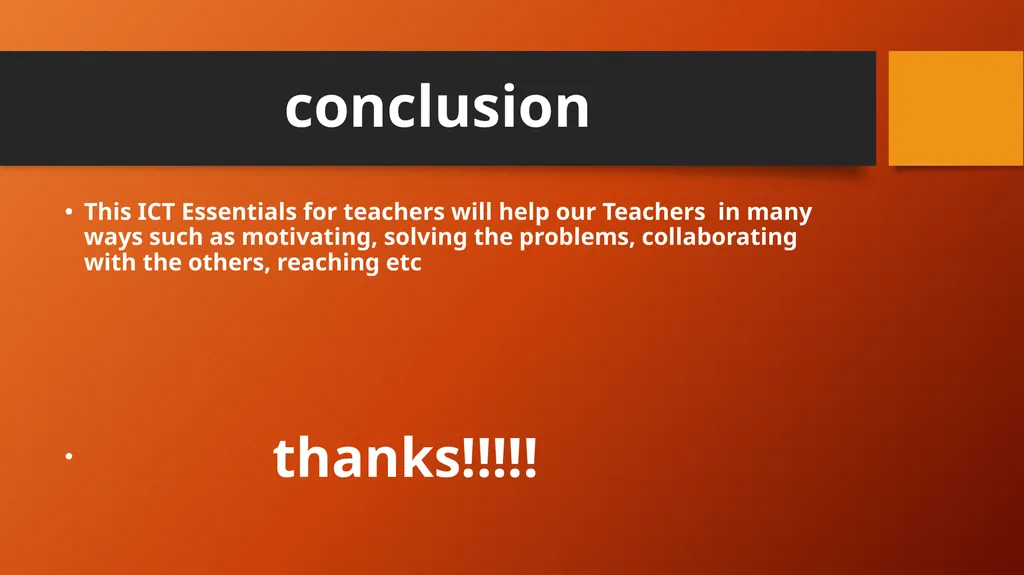 What do you think this ICT Essentials for teachers - slide 8 of 8