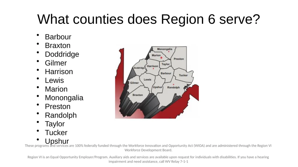 YouthReady Region 6 - WIOA Youth Program These - slide 3 of 8
