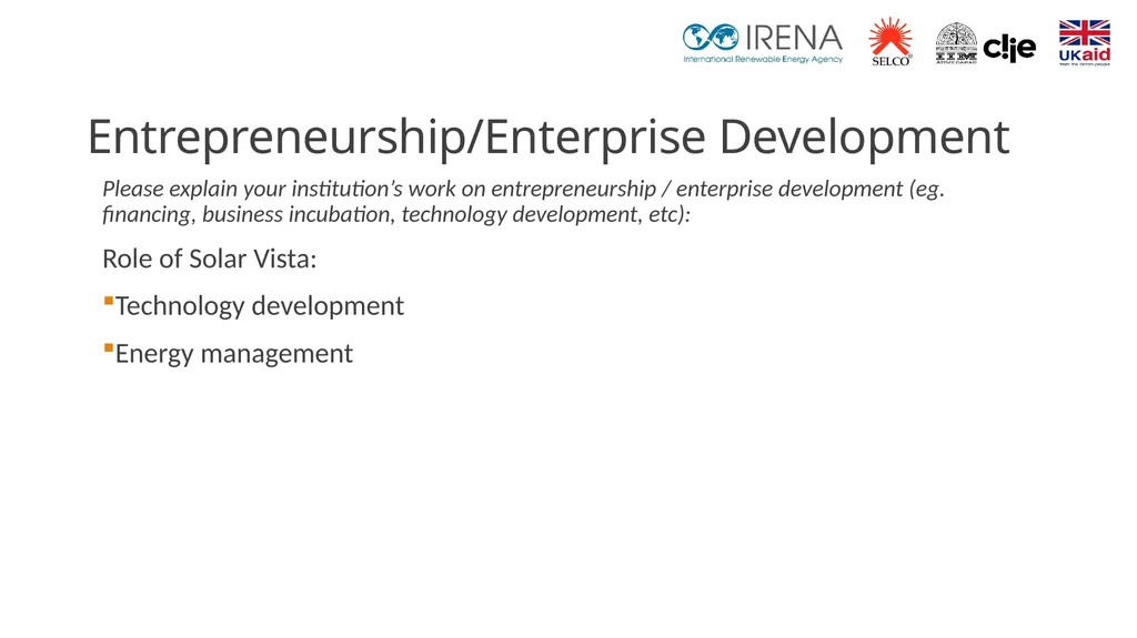 Building energy businesses: Knowledge sharing - slide 3 of 4