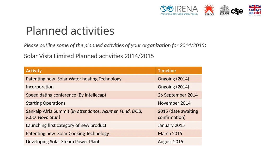 Building energy businesses: Knowledge sharing - slide 4 of 4