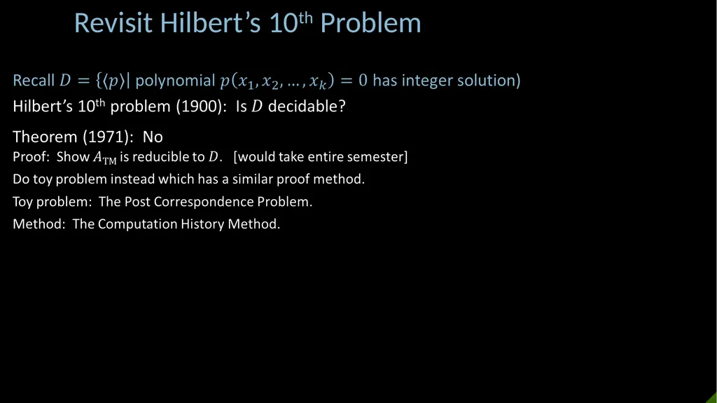 18.404/6.840 Lecture 10 Last time: - The - slide 3 of 15