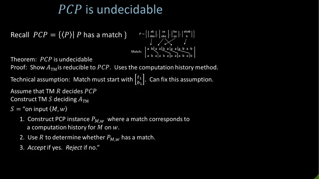 18.404/6.840 Lecture 10 Last time: - The - slide 10 of 15