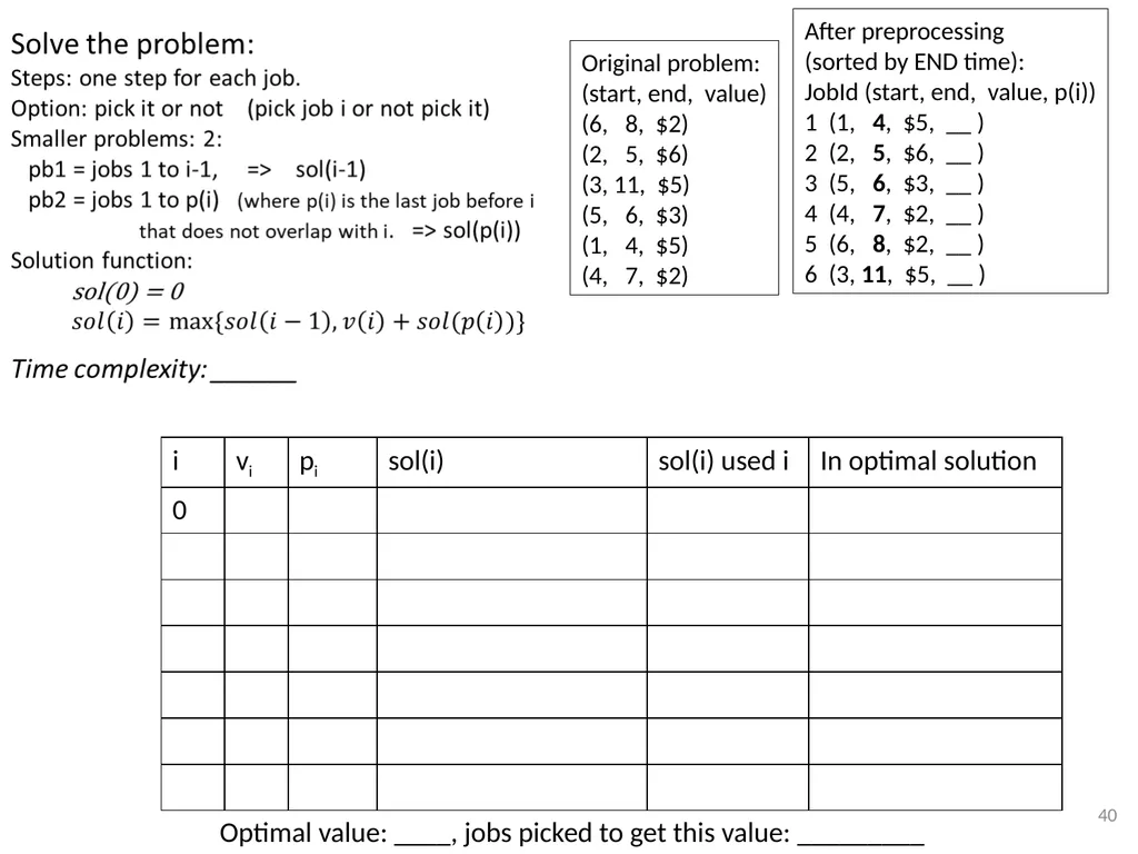 Dynamic Programming CSE 2320 – Algorithms and Data - slide 40 of 117