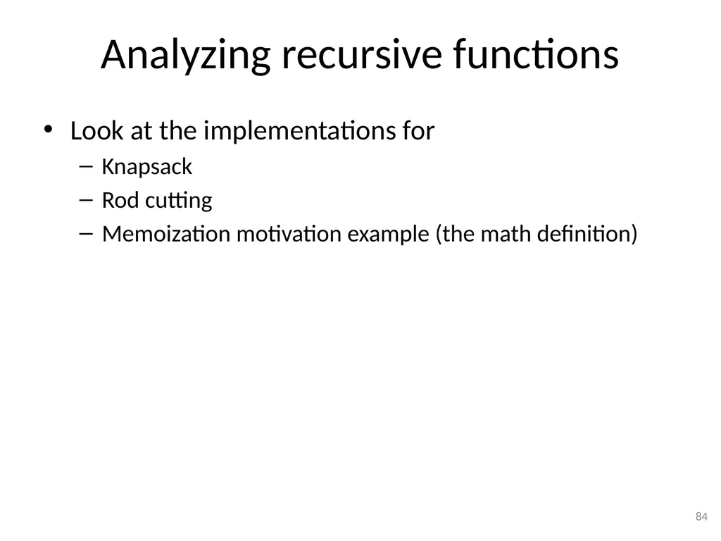 Dynamic Programming CSE 2320 – Algorithms and Data - slide 84 of 117