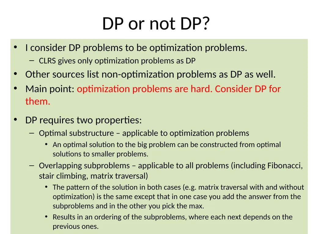 Dynamic Programming CSE 2320 – Algorithms and Data - slide 78 of 117