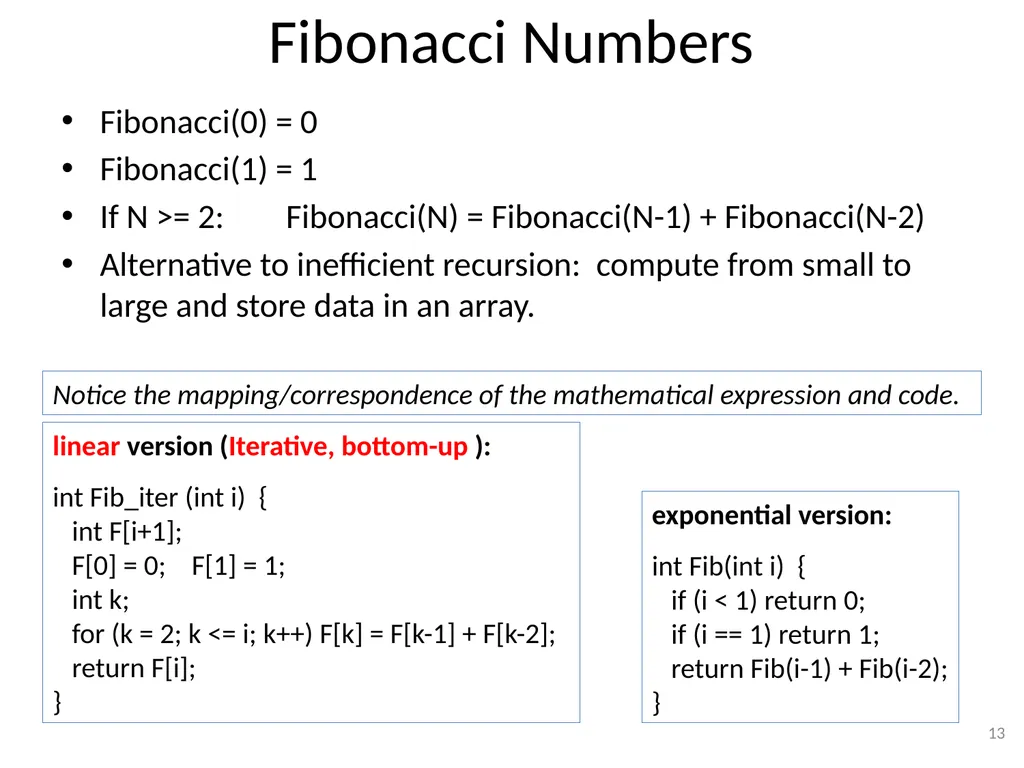 Dynamic Programming CSE 2320 – Algorithms and Data - slide 13 of 117