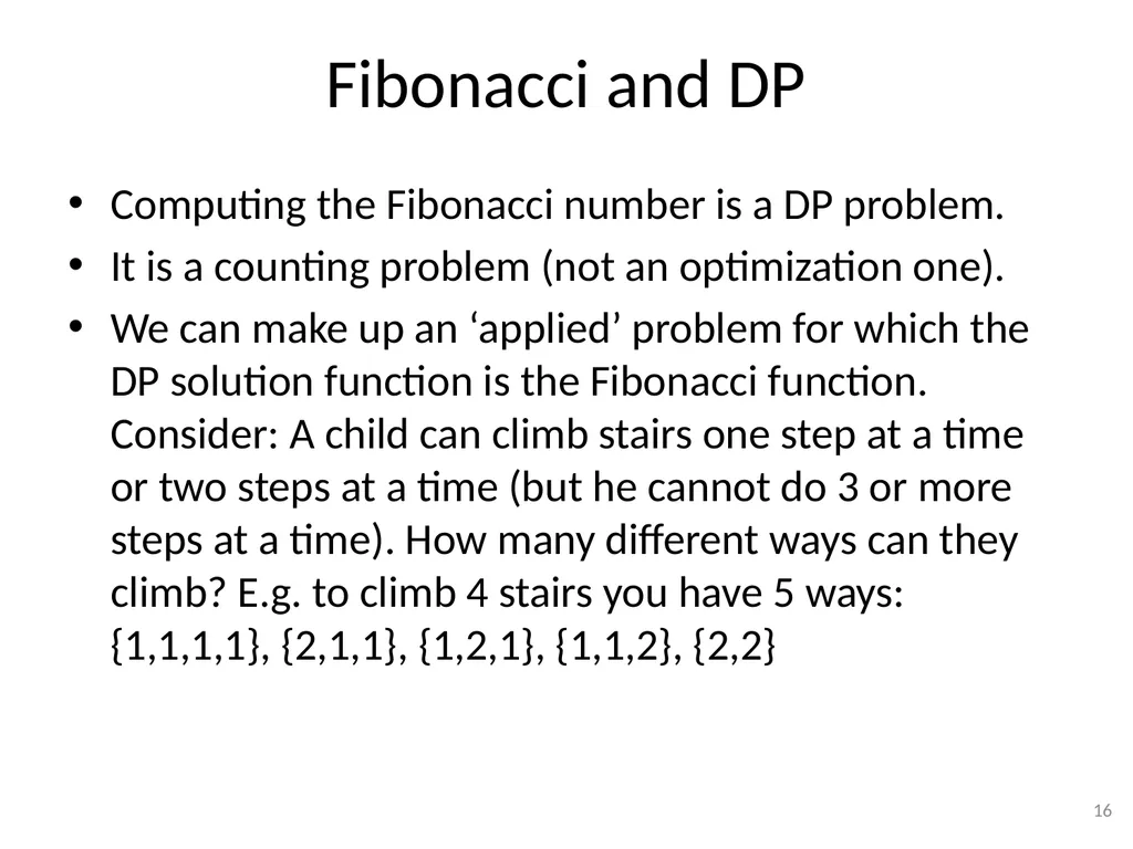 Dynamic Programming CSE 2320 – Algorithms and Data - slide 16 of 117