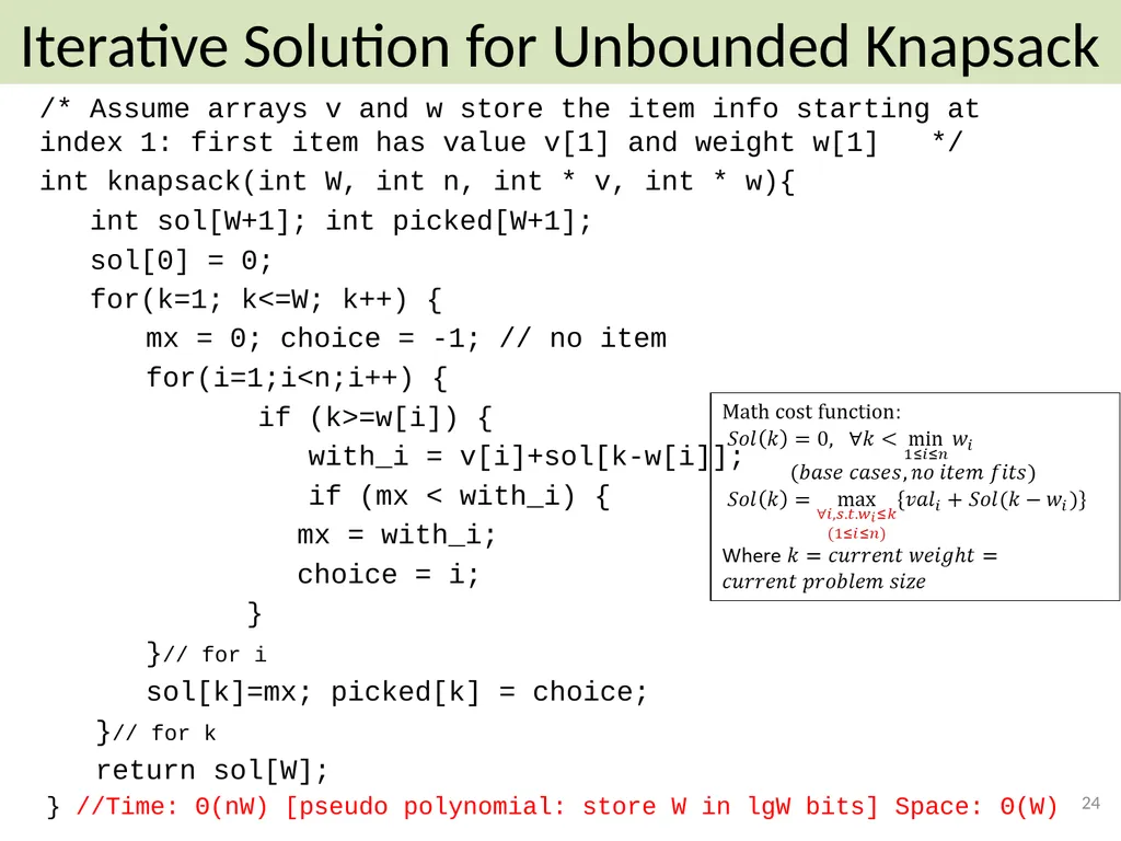 Dynamic Programming CSE 2320 – Algorithms and Data - slide 24 of 117