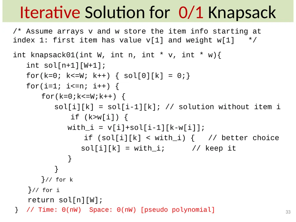 Dynamic Programming CSE 2320 – Algorithms and Data - slide 33 of 117